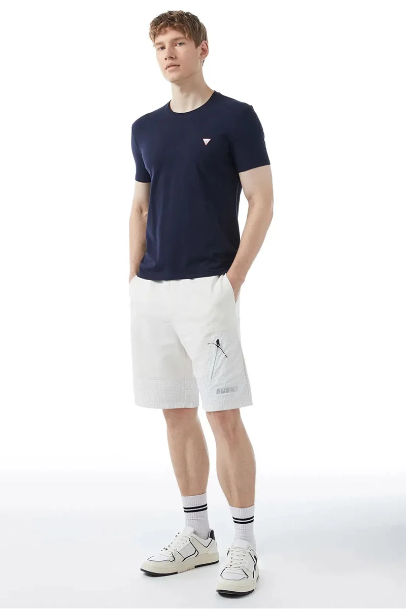 Guess Core Tee Erkek Lacivert Slim Fit T-Shirt M2YI24J1314-G7V2