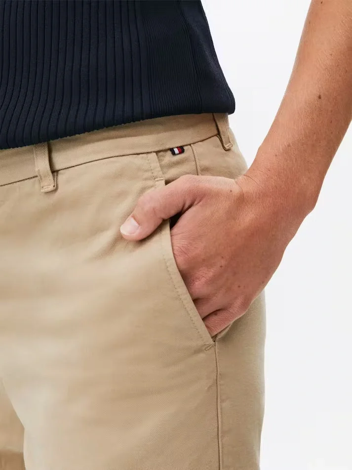 Tommy Hilfiger CO STRETCH GMD SLIM CHINO Kadın  Pantolon WW0WW45920AEG