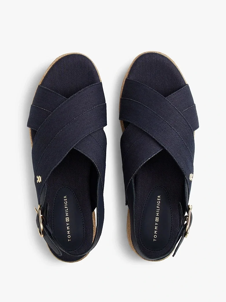 Tommy Hilfiger DENIM ESPADRILLE PLATFORM SANDAL Kadın  Sandalet FW0FW08669DW6