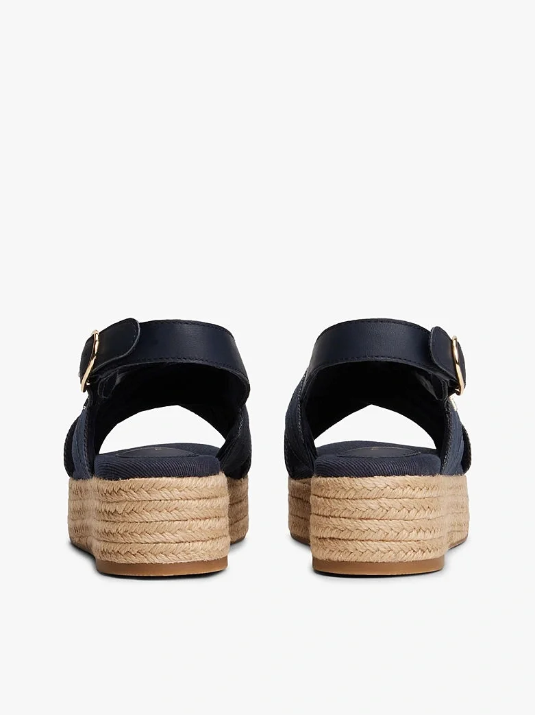 Tommy Hilfiger DENIM ESPADRILLE PLATFORM SANDAL Kadın  Sandalet FW0FW08669DW6