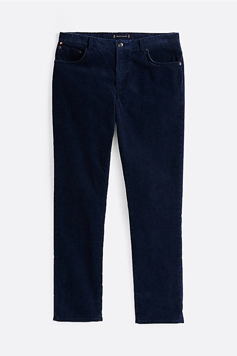 Tommy Hilfiger DENTON 5PKT WASHED CORDUROY Erkek MAVİ Jeans MW0MW36696DBZ