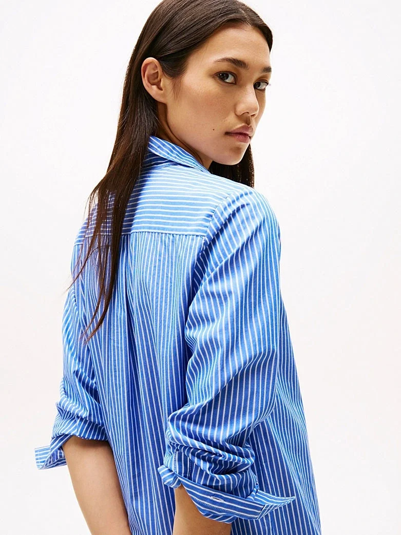 Tommy Hilfiger ESS POPLIN REGULAR SHIRT DRESS Kadın  Elbise WW0WW455810X6