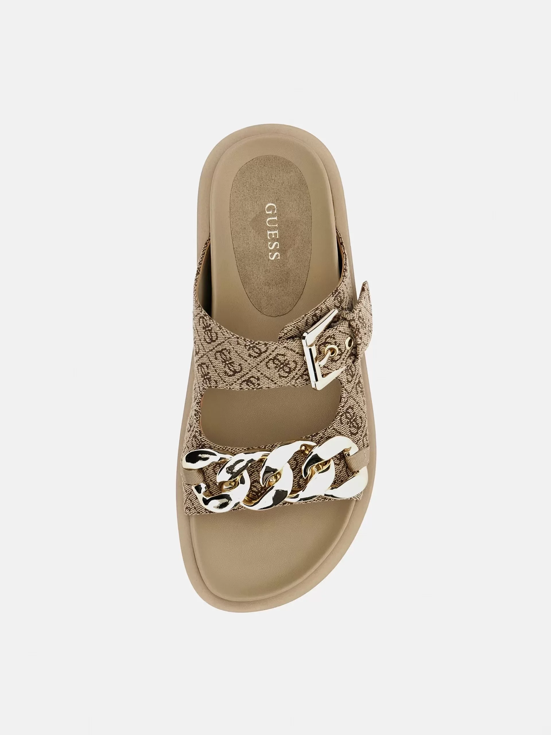 Guess Fatema2 Kadın Bej/Kahverengi Terlik FL6FT2FAL03-BEIBR