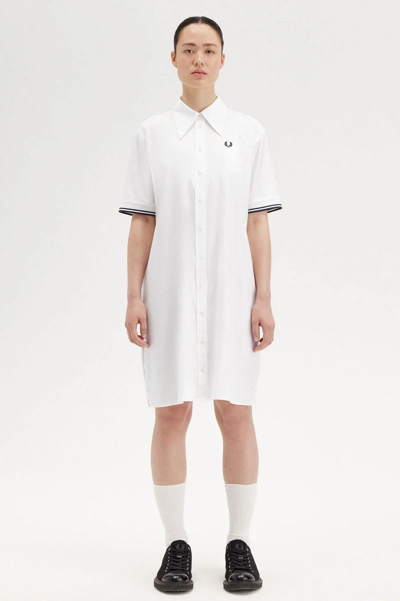 Fred Perry TIPPED SHIRT DRESS Kadın  Elbise D9172-129