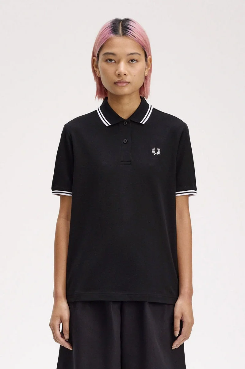Fred Perry TWIN TIPPED FRED PERRY SHIRT Kadın  T-shirt G3600-350