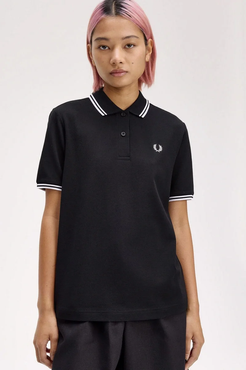 Fred Perry TWIN TIPPED FRED PERRY SHIRT Kadın  T-shirt G3600-350