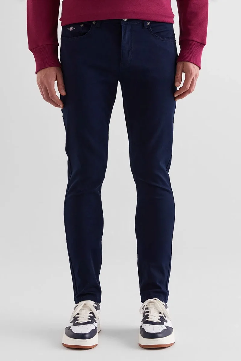 Gant COTTON GANT PANTS Erkek Lacivert Pantolon 1224327T.410