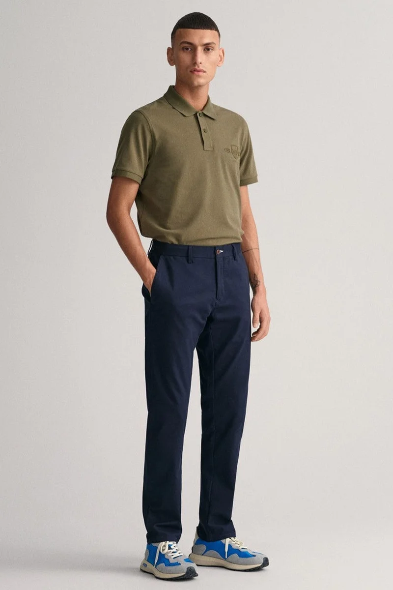 Gant Erkek Lacivert Slim Fit Pantolon