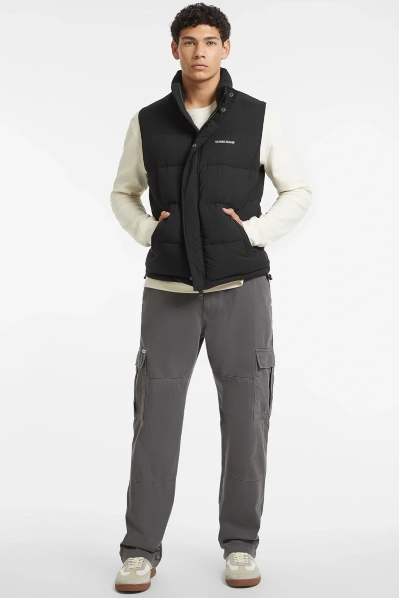 Guess  Erkek Siyah Yelek M4BN47WGII2-JBLK