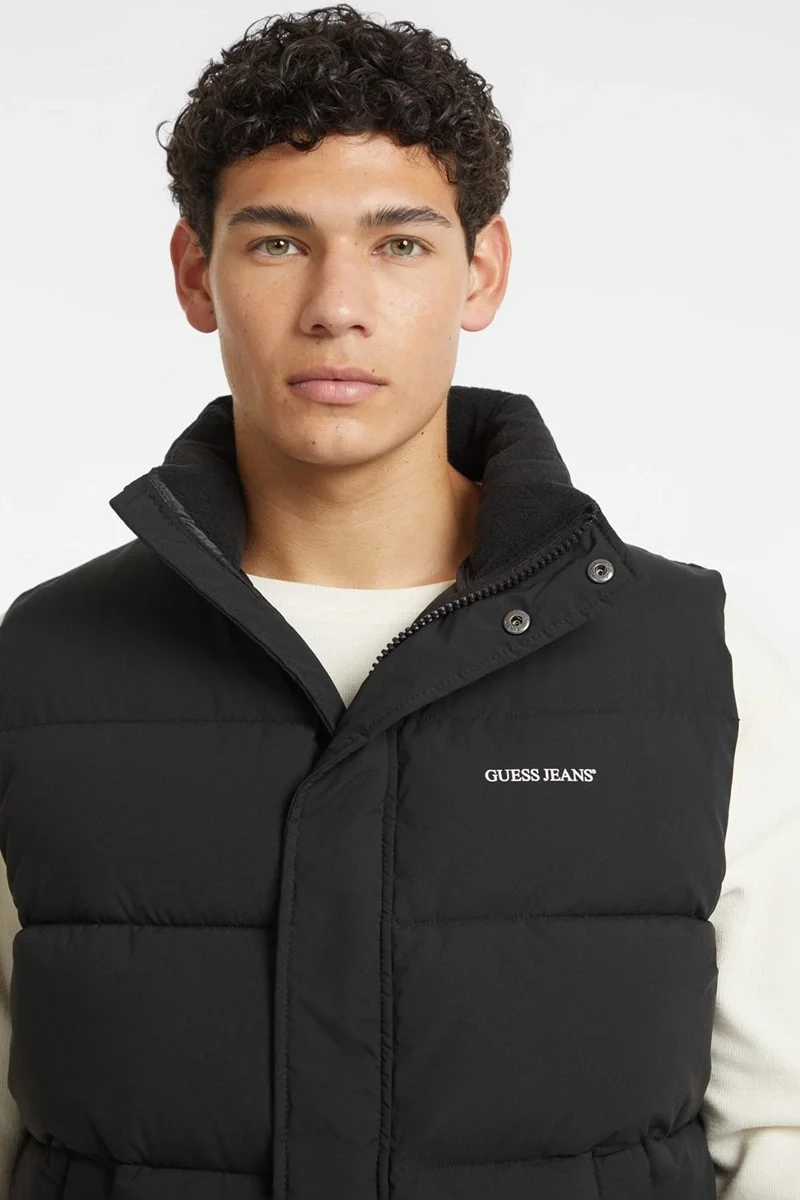 Guess  Erkek Siyah Yelek M4BN47WGII2-JBLK