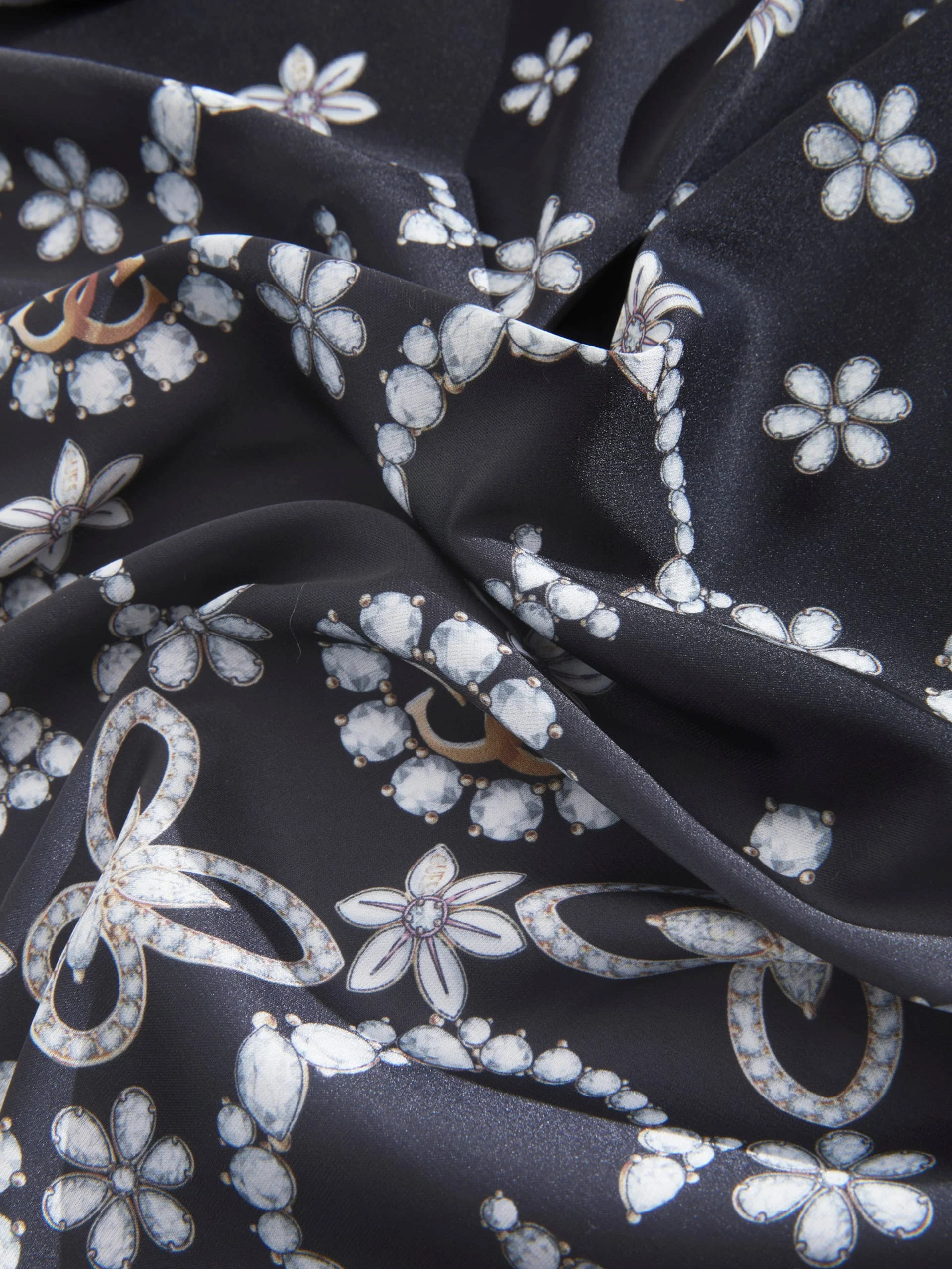 Guess 90x90 Kadın Siyah Eşarp AW5457POL03-BLA