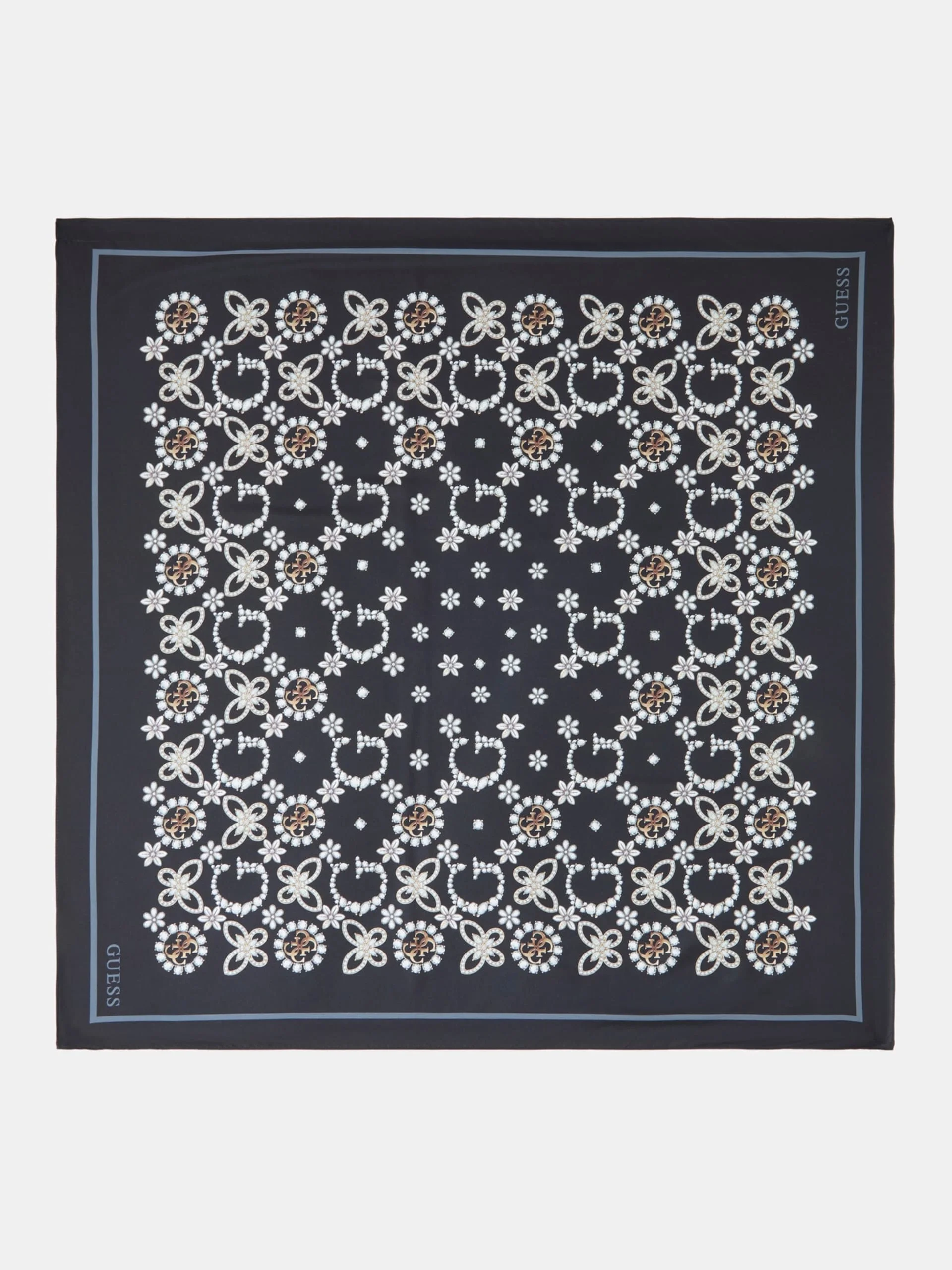 Guess 90x90 Kadın Siyah Eşarp AW5457POL03-BLA