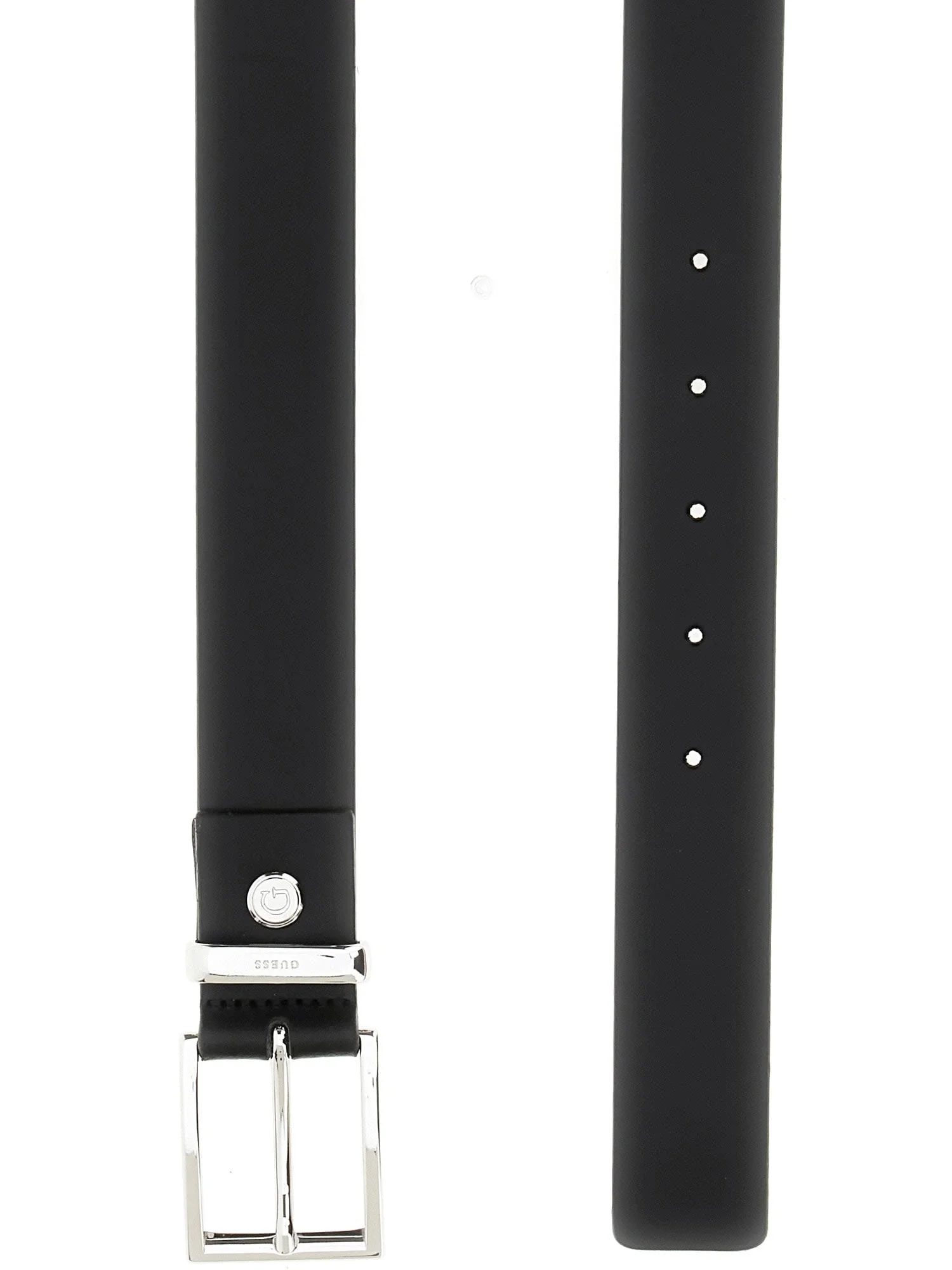 Guess Access Erkek Siyah Ayarlanabilir Deri Kemer BM7839P5430-BLA