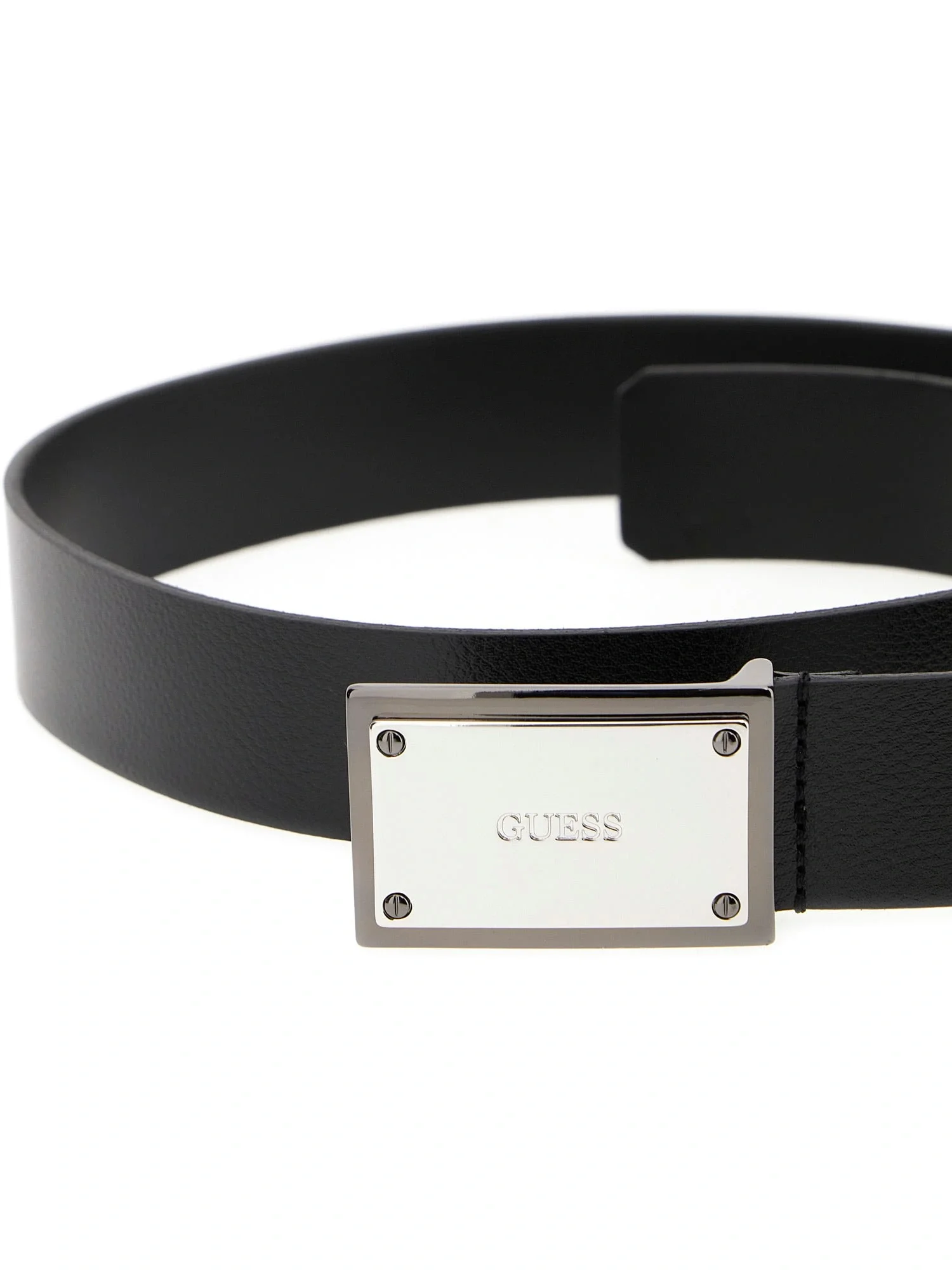 Guess Access Erkek Siyah Ayarlanabilir Deri Kemer BM7846P5440-BSI