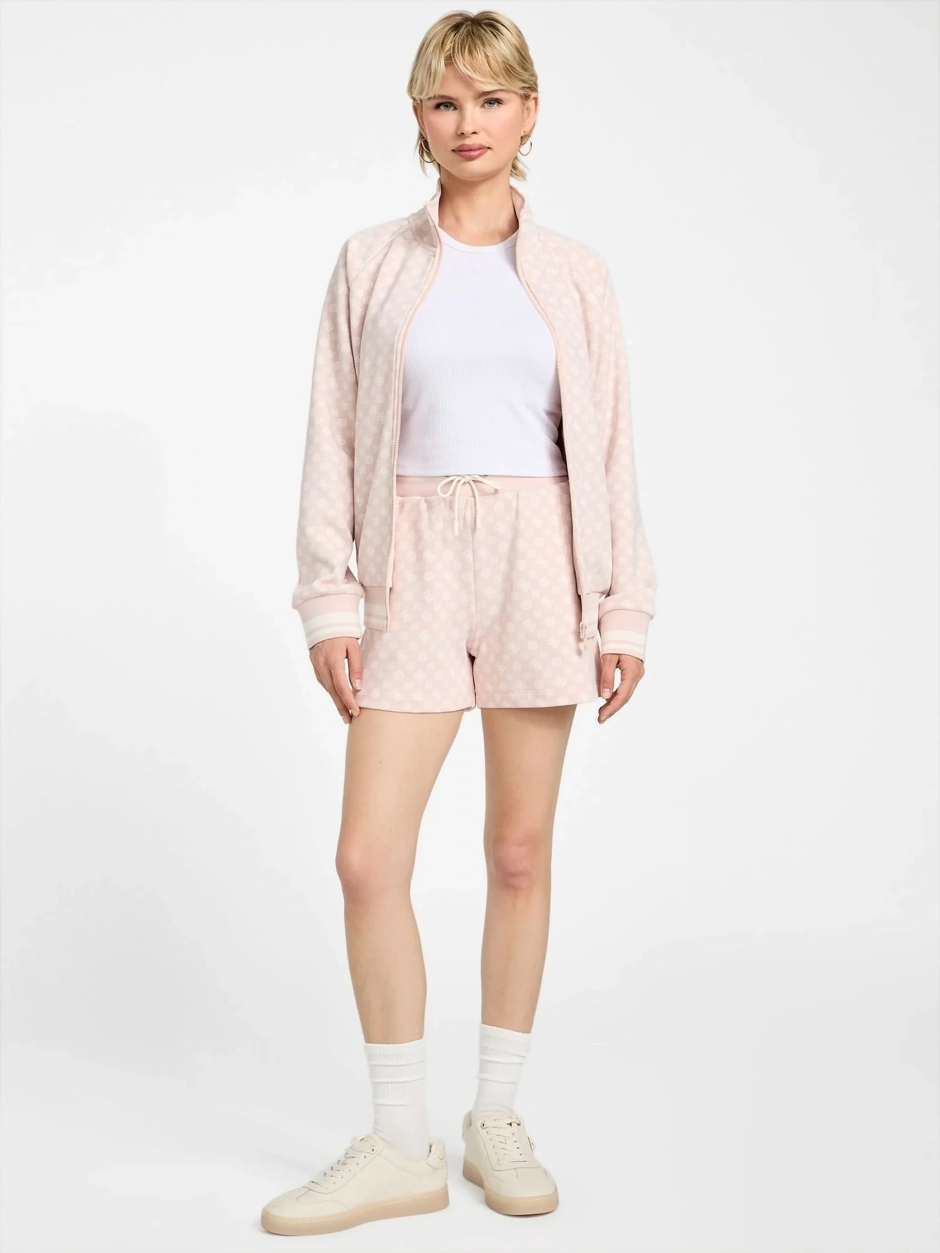 Guess Aggie Kadın Çok Renkli Aktif Scuba  Eşofman Üstü V5YQ03KB212-P6FO