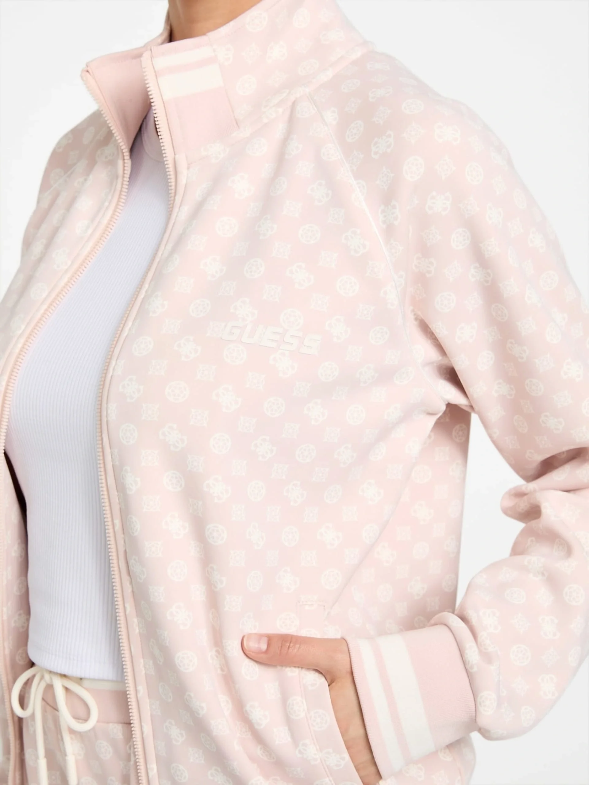 Guess Aggie Kadın Çok Renkli Aktif Scuba  Eşofman Üstü V5YQ03KB212-P6FO