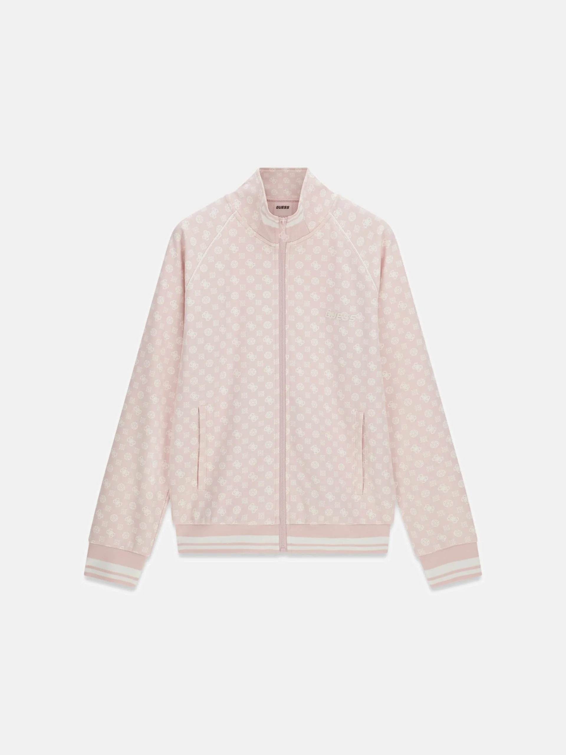 Guess Aggie Tam Fermuarlı Kadın Pembe Eşofman Üstü V5YQ03KB212-P6GZ