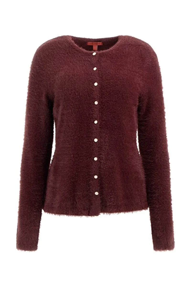 Guess Akyra Kadın Kırmızı Triko Hırka W5BR0RZ4310-G596