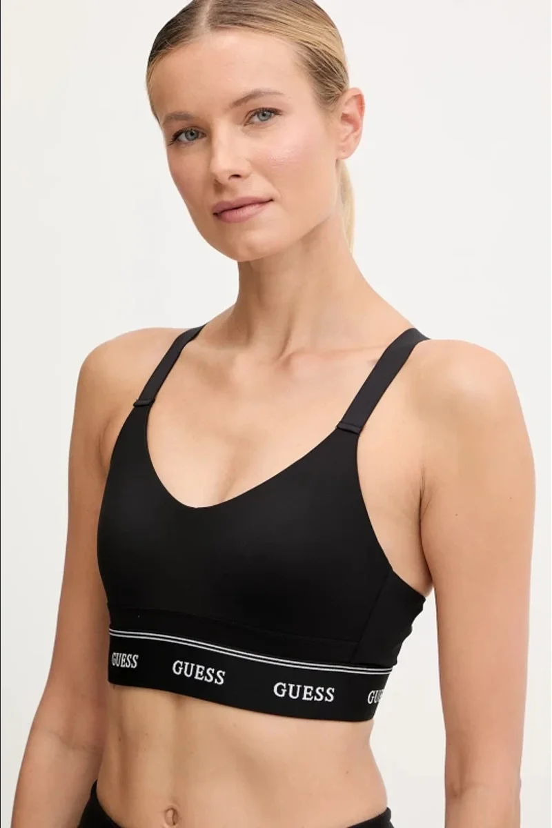 Guess Alba Kadın Siyah Aktif Spor Sütyeni V5BP02K1942-JBLK