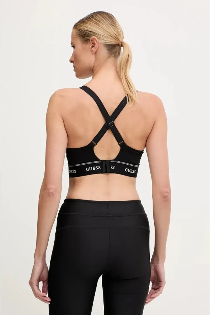 Guess Alba Kadın Siyah Aktif Spor Sütyeni V5BP02K1942-JBLK