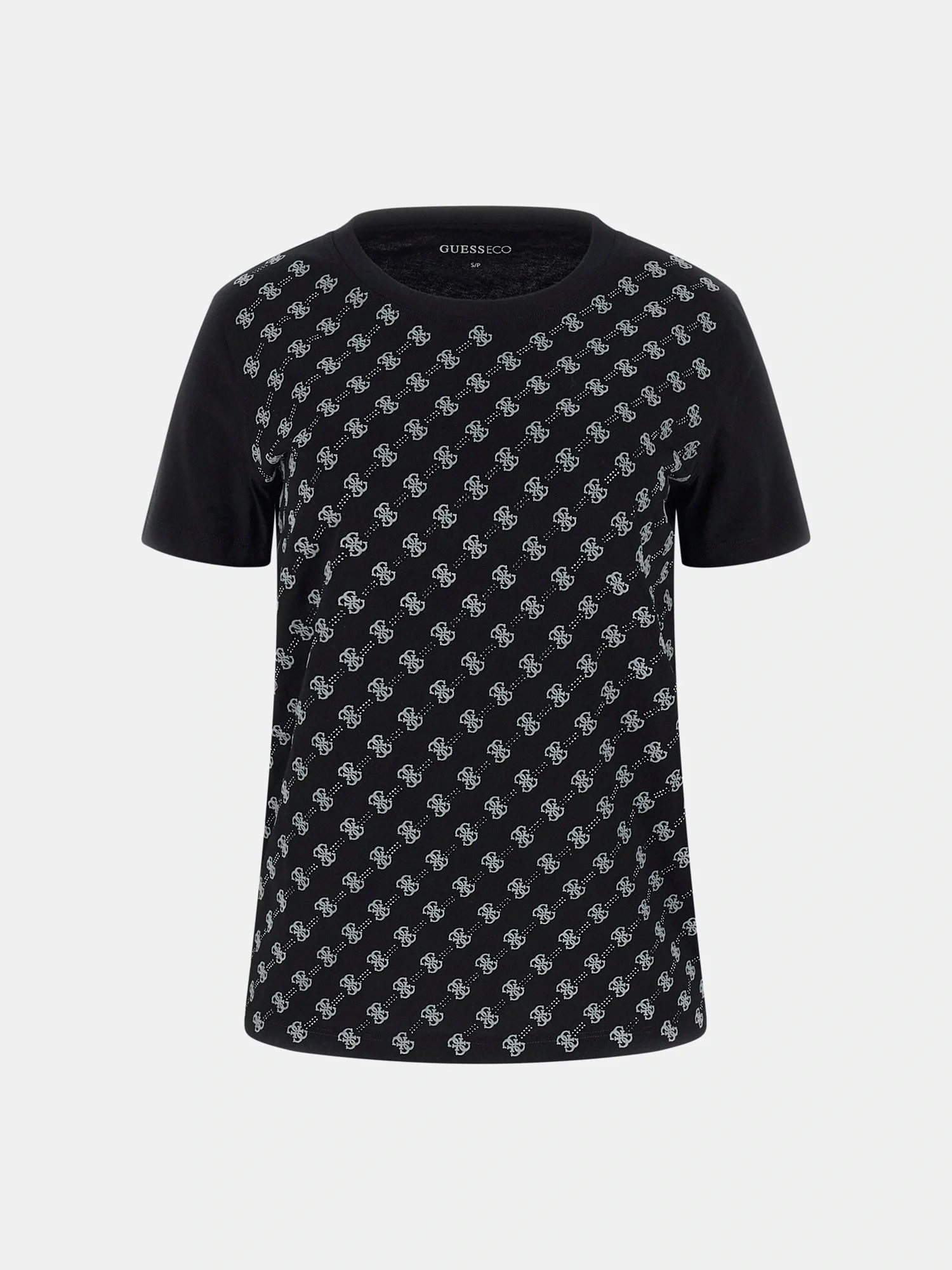 Guess Allover Kadın Siyah Regular Fit T-Shirt W5BI21I3Z14-JBLK