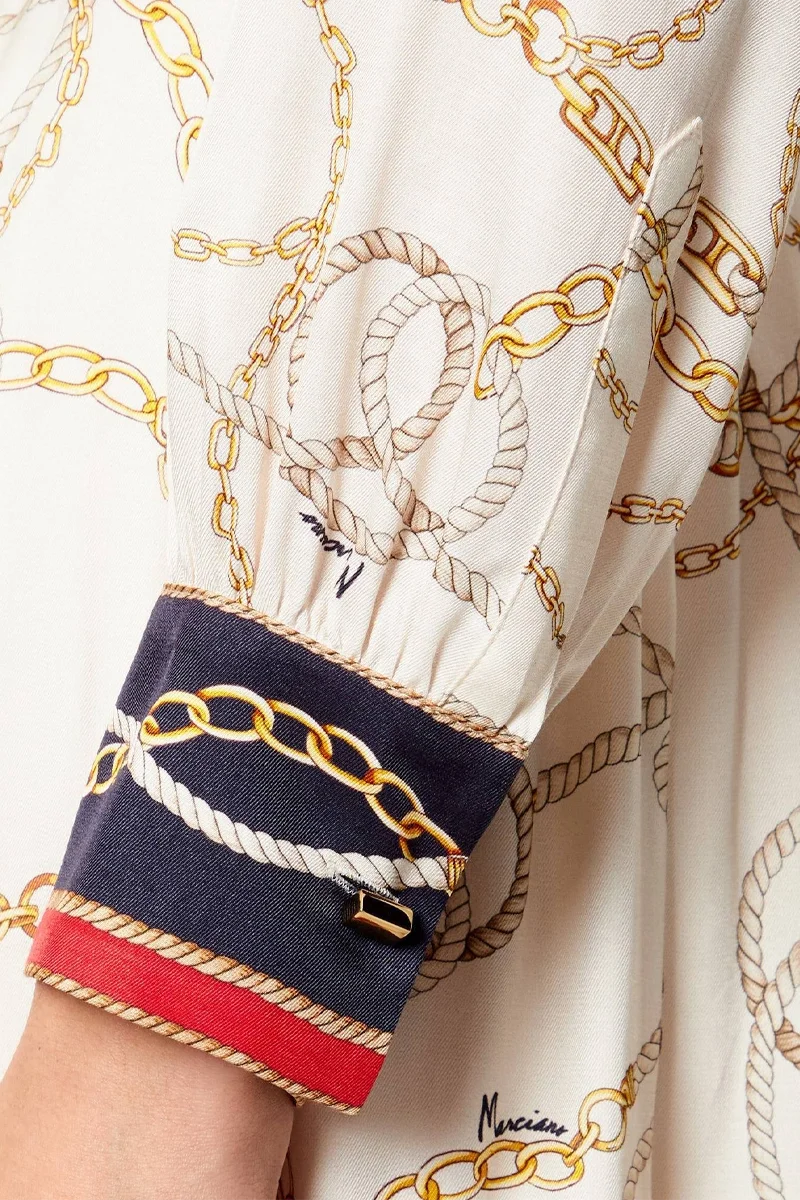 Guess Amanda Gömlek Yaka Kadın Çok Renkli Elbise 6RGK337439A-PM6Z