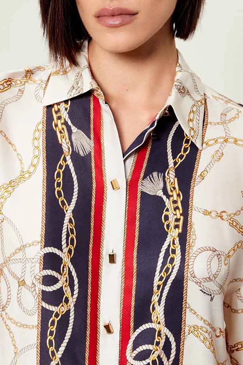 Guess Amanda Uzun Kollu Kadın Çok Renkli Gömlek 6RGH147439A-PM6Z