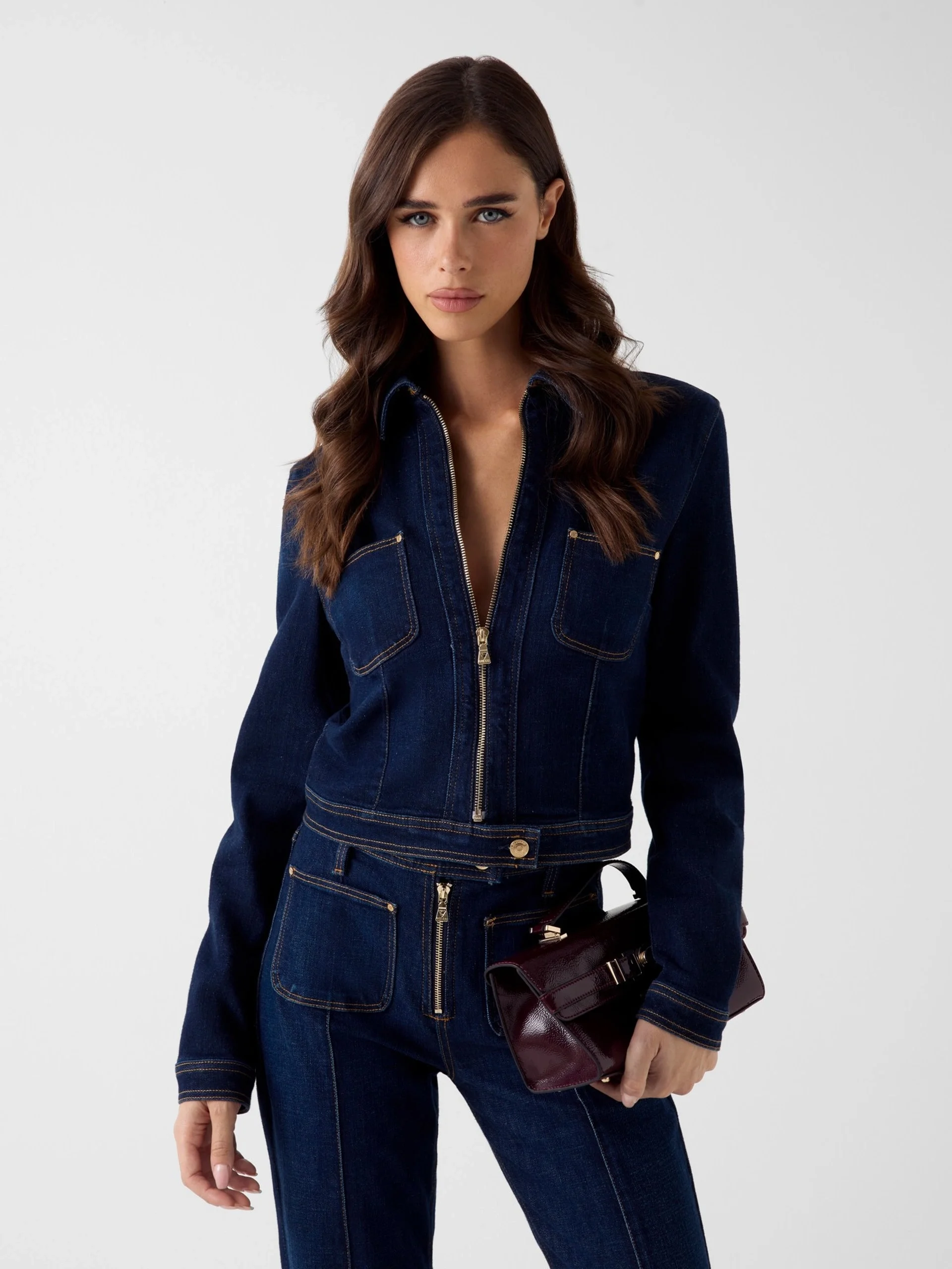 Guess Amelie Kadın Lacivert Ceket W6RN76D6881-BLJO