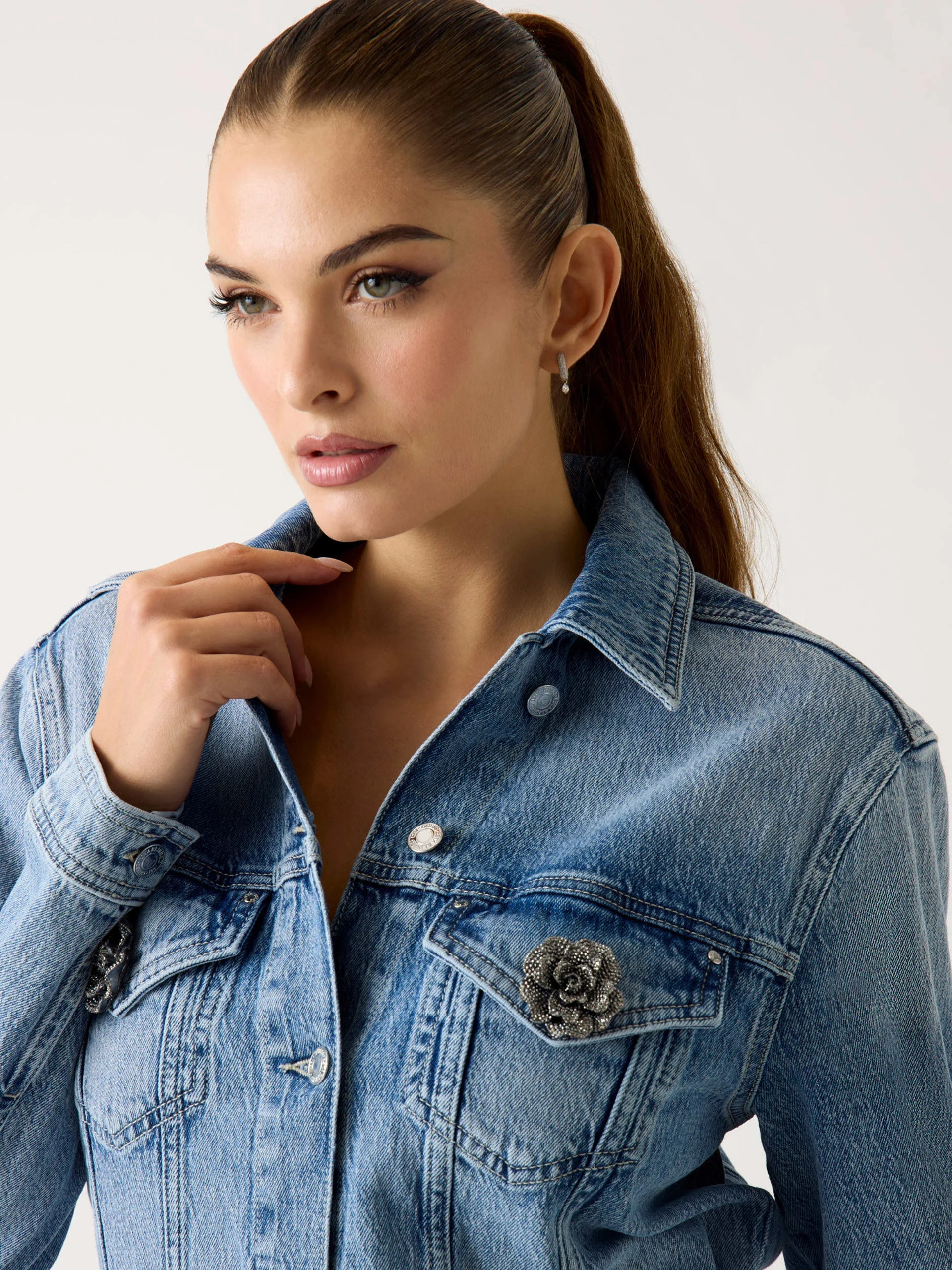 Guess Anna Boyfriend Kadın Pembe Ceket W6RN73D6833-RSP3