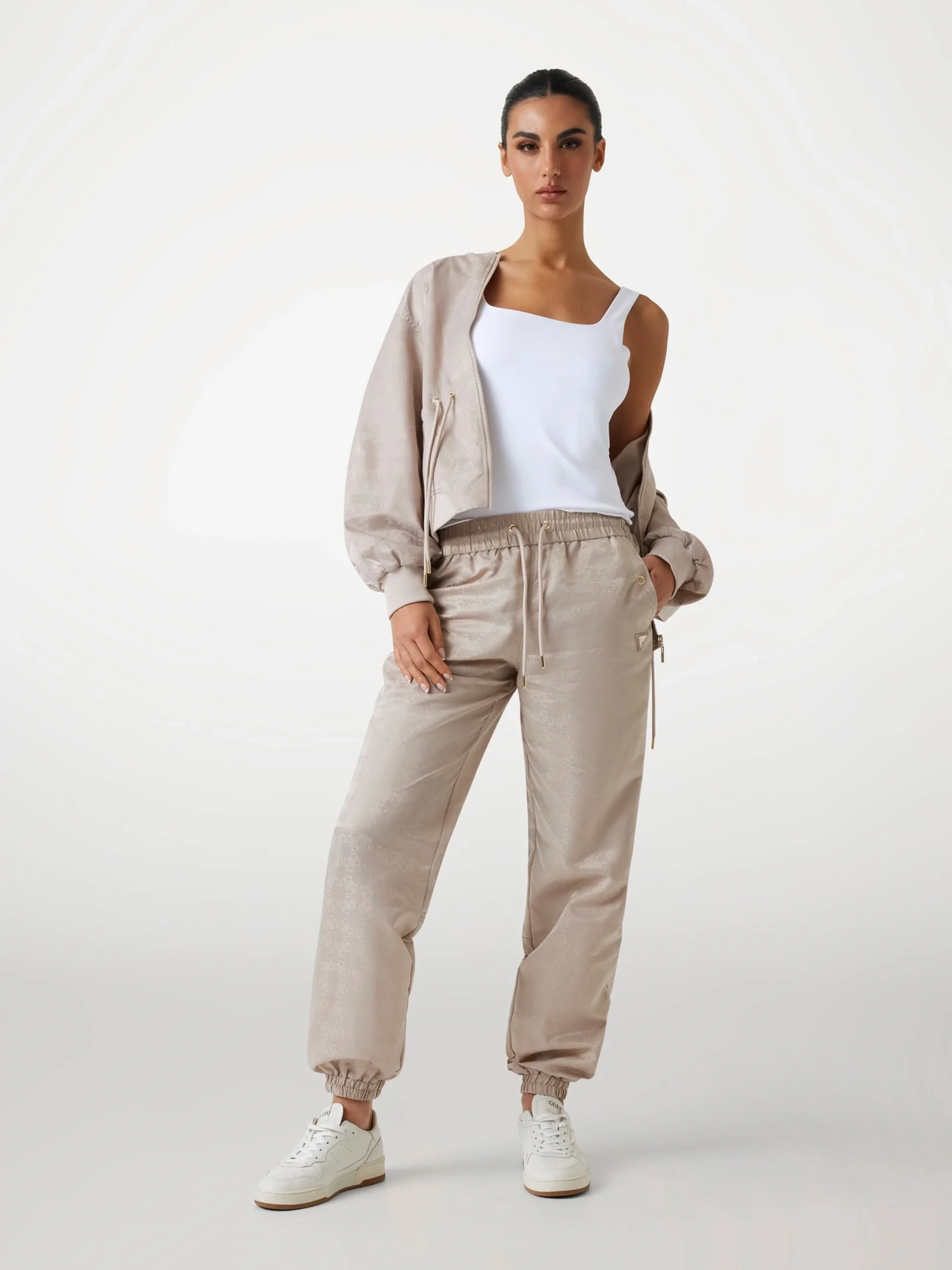 Guess Aop Kadın Lila Aktif Regular Fit Eşofman Altı V5YB14WHFU0-FJ8F