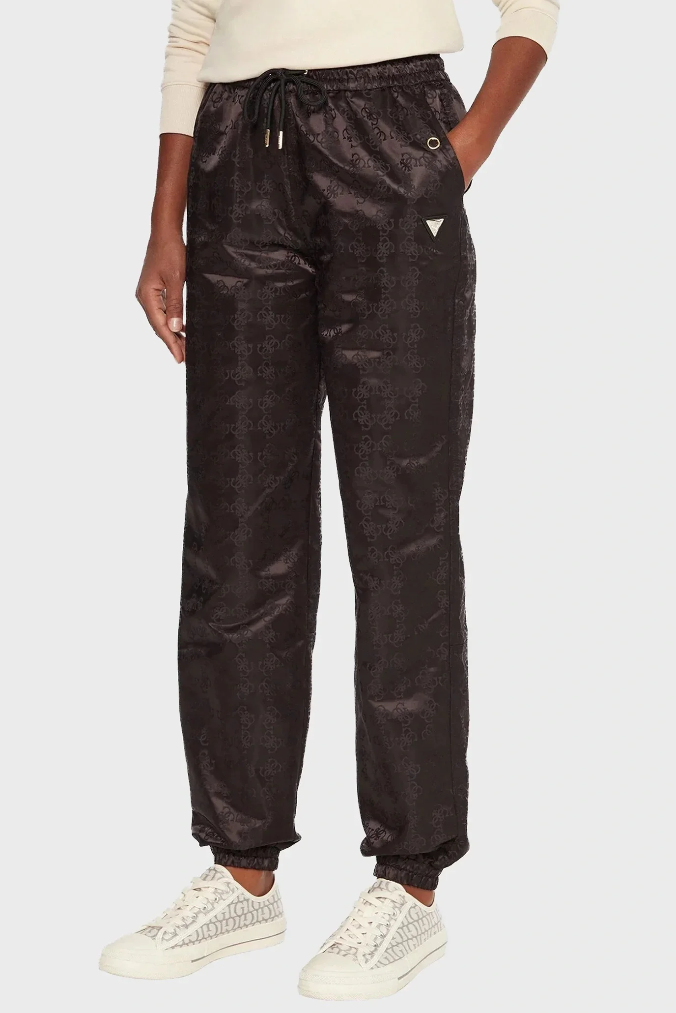 Guess Aop Kadın Siyah Aktif Regular Fit Eşofman Altı V5YB14WHFU0-FJ4Q