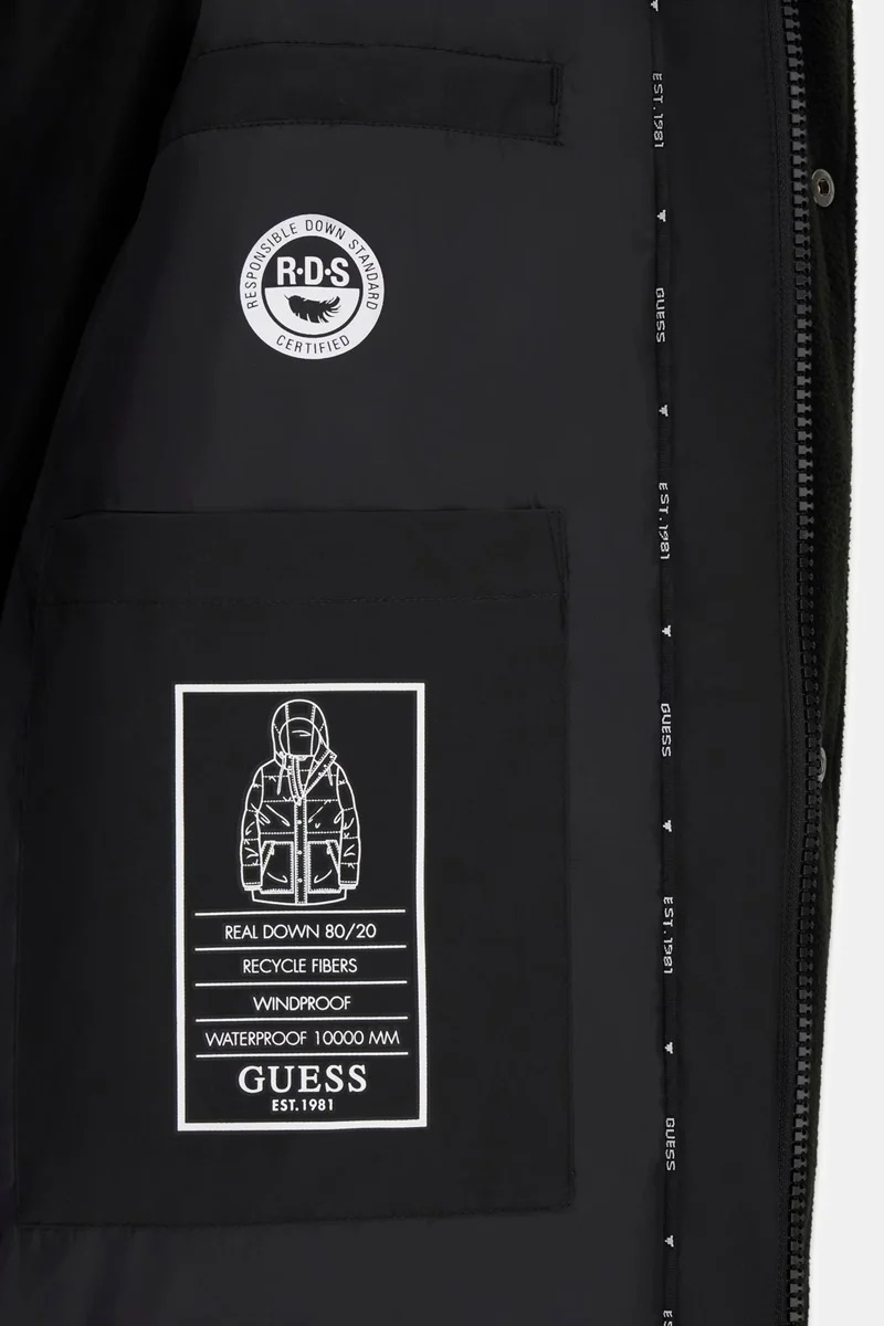 Guess Apres Erkek Siyah Mont M5BL0OW3282-JBLK