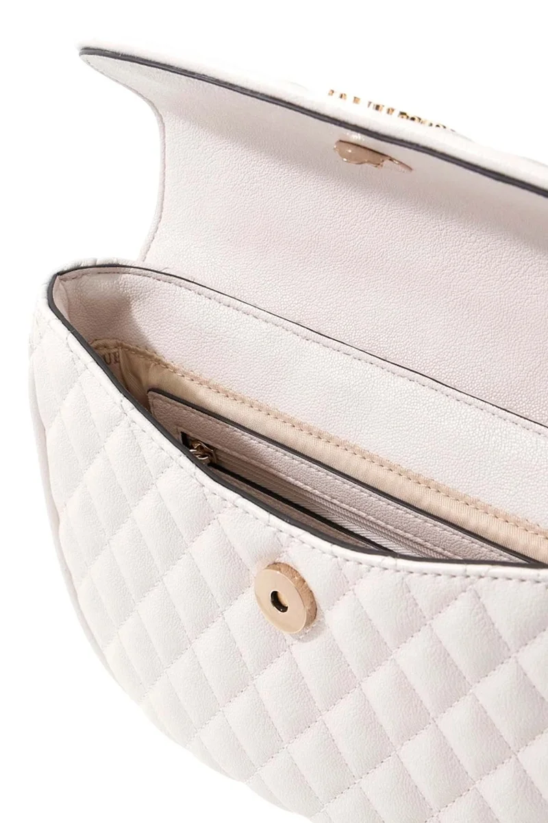 Guess Atabey Dönüştürülebilir Çapraz Askılı Kadın Beyaz Omuz Çantası HWQG9894210-OFF