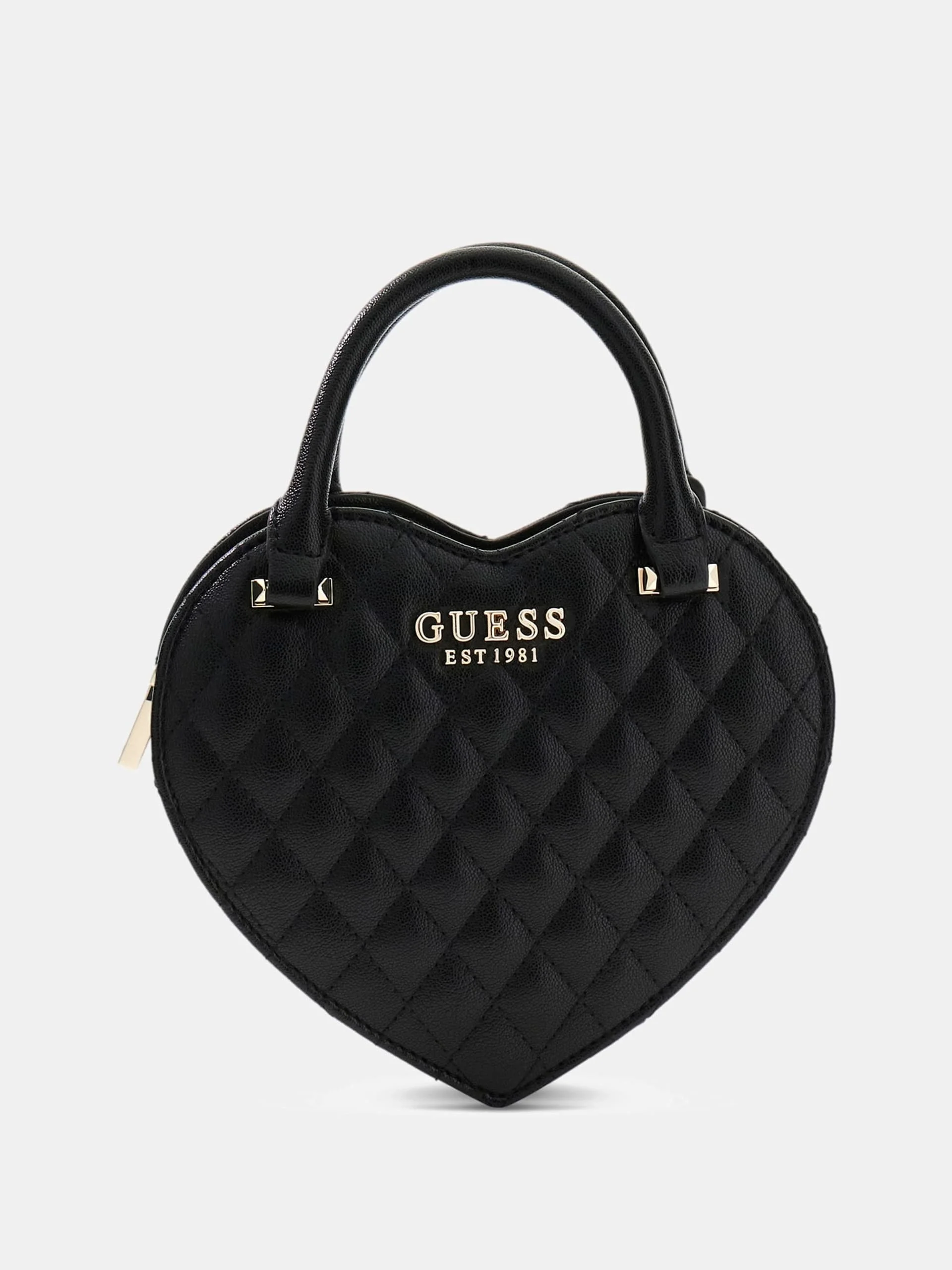 Guess Atabey Kalp Şekilli Kadın Siyah Çapraz Çanta HWQG9894770-BLA