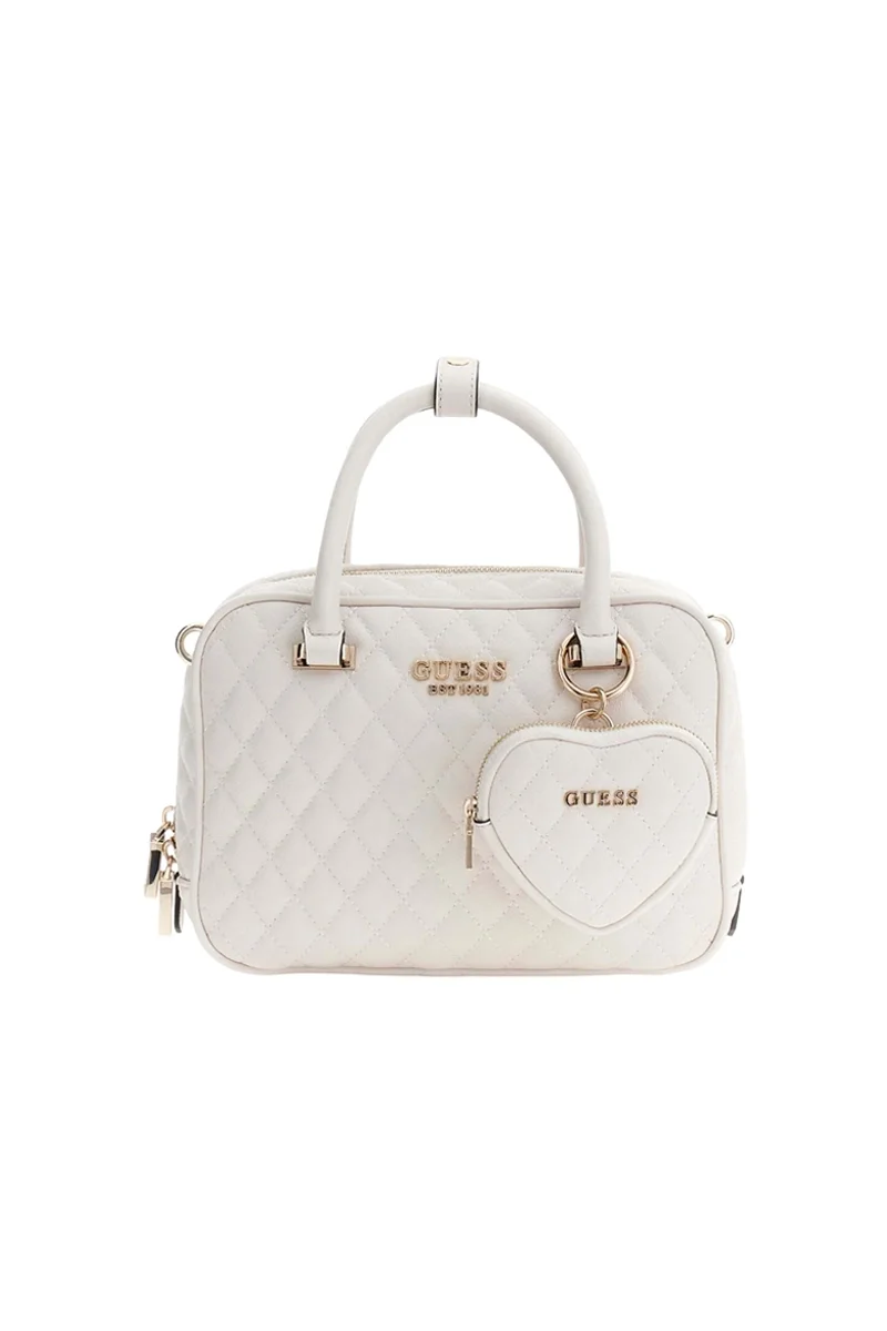 Guess Atabey Kutu Kadın Beyaz El Çantası HWQG9894050-OFF