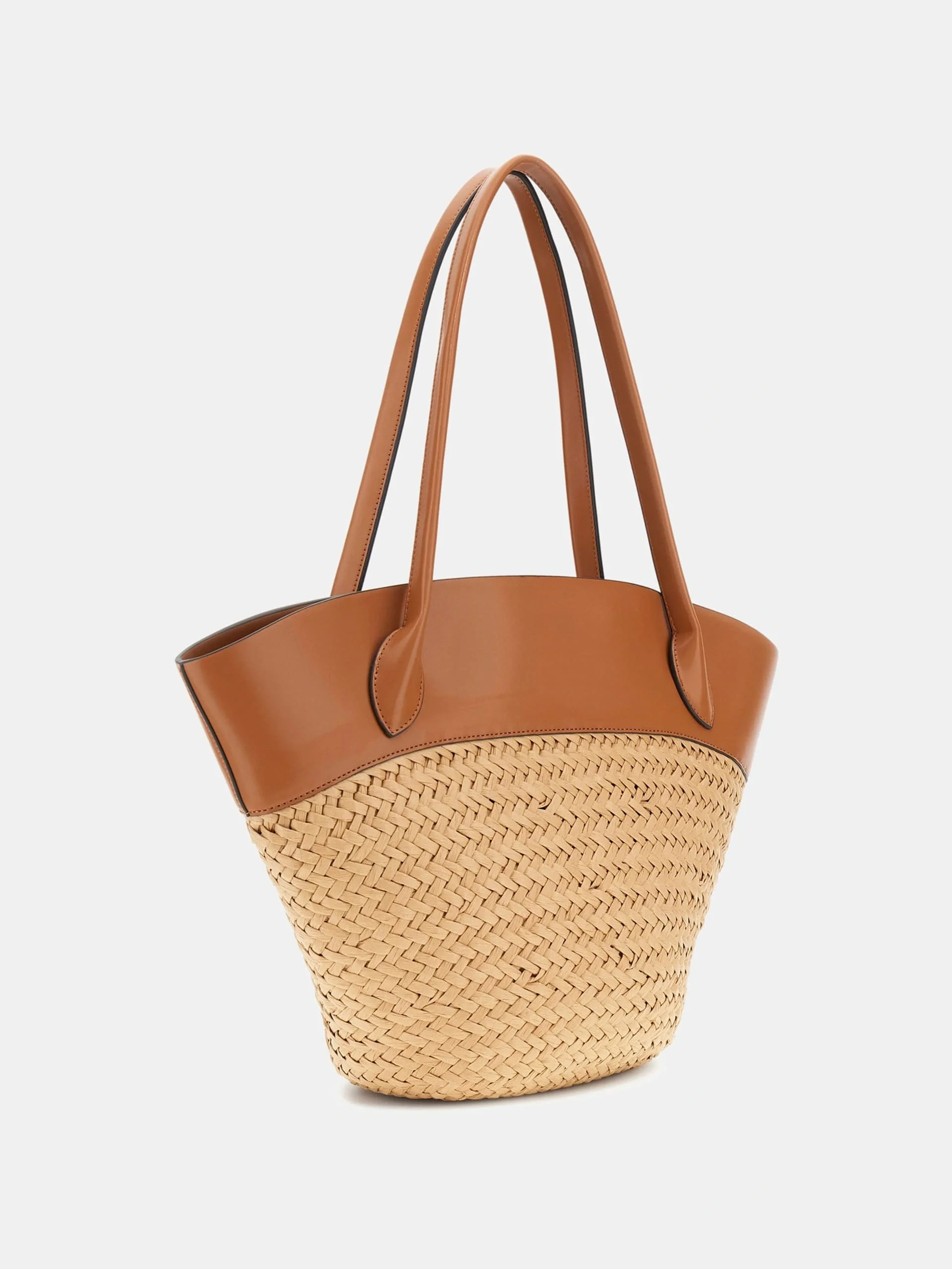 Guess Atalia Kadın Konyak Hasır El Çantası HWWG9634230-NRC