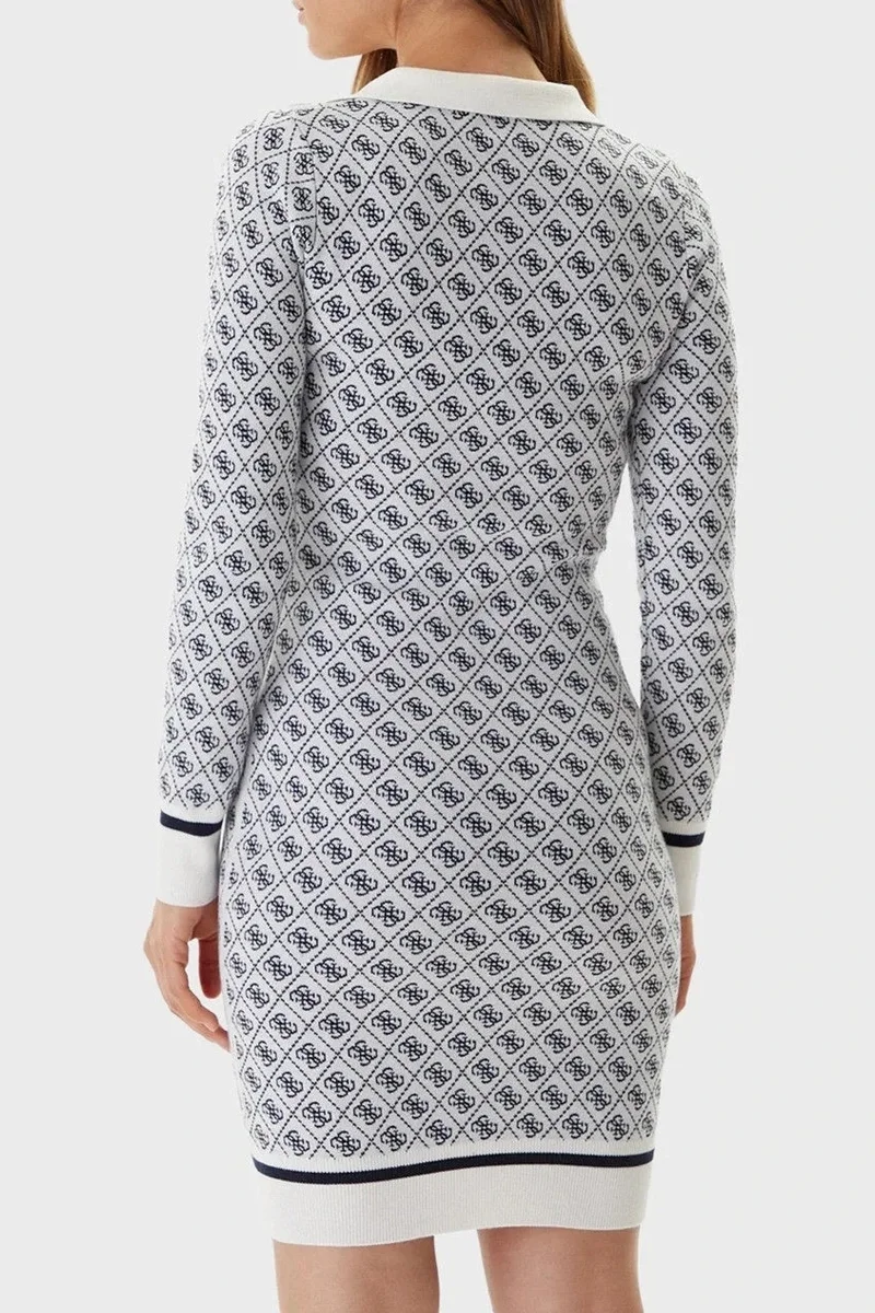 Guess Aubrey Kadın Çok Renkli Yün Karışımlı Triko Elbise W5BK25Z3JD2-F0YU