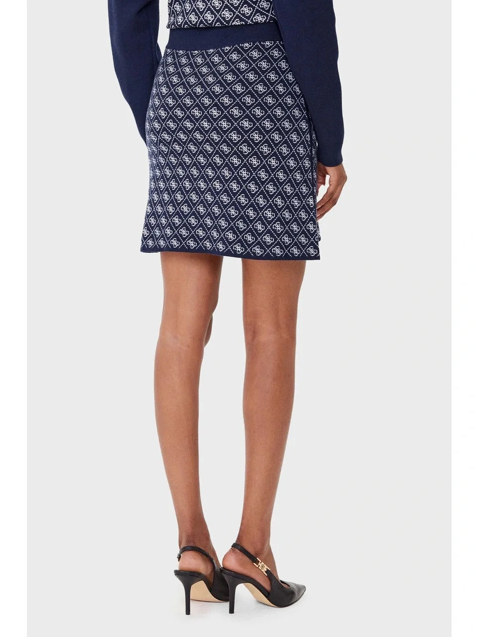 Guess Aubrey Kadın Lacivert A Kesim Yün Karışımlı Triko Etek W5BD81Z3JD2-FBDI