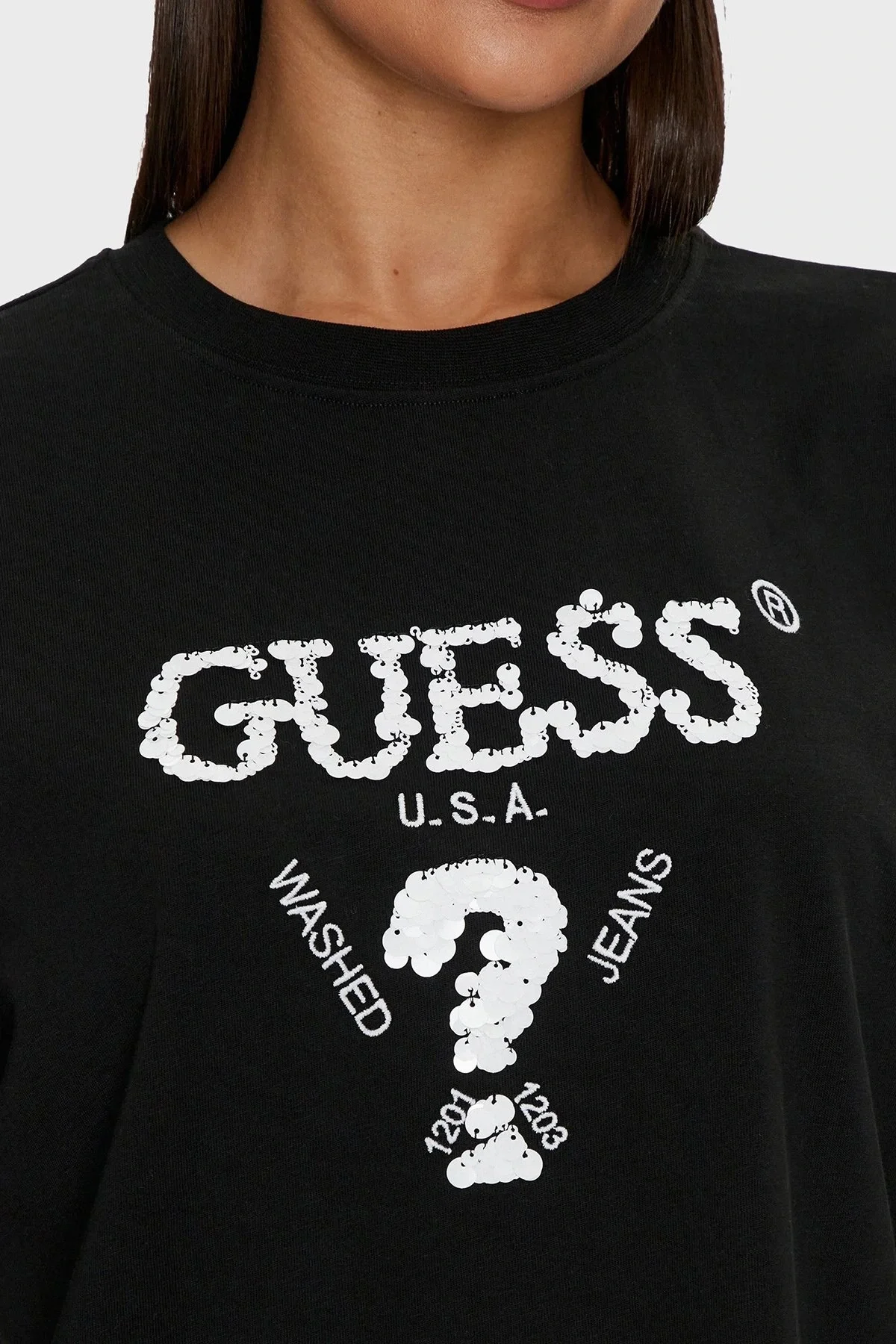 Guess Aurélie Kadın Krem Aktif Boxy Fit T-Shirt V4YI06I3Z14-FJ8N