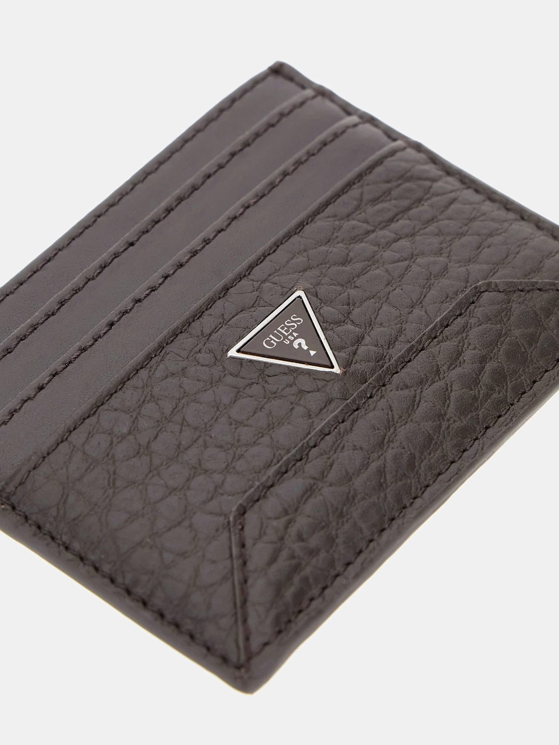 Guess Barcellona Erkek Kahverengi Deri Kartlık SMBAGRLEA25-DKO