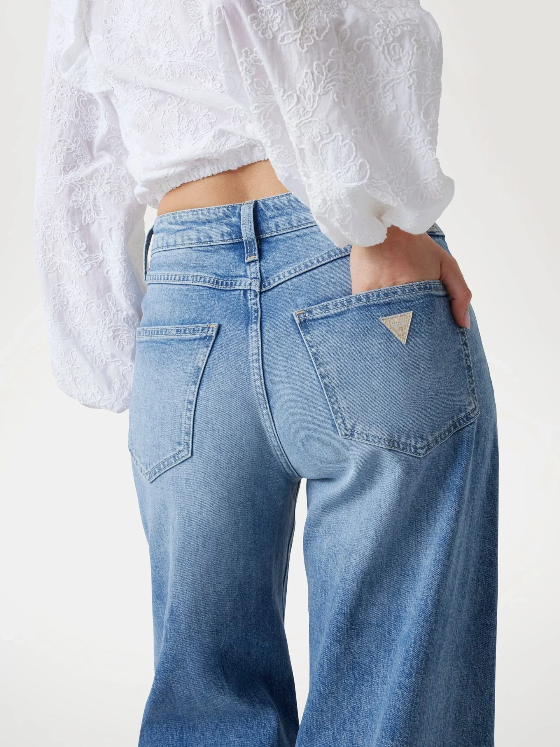 Guess Bellagio Kadın Mavi Skinny Fit Jean W5YA1CD5QP2-UBL1