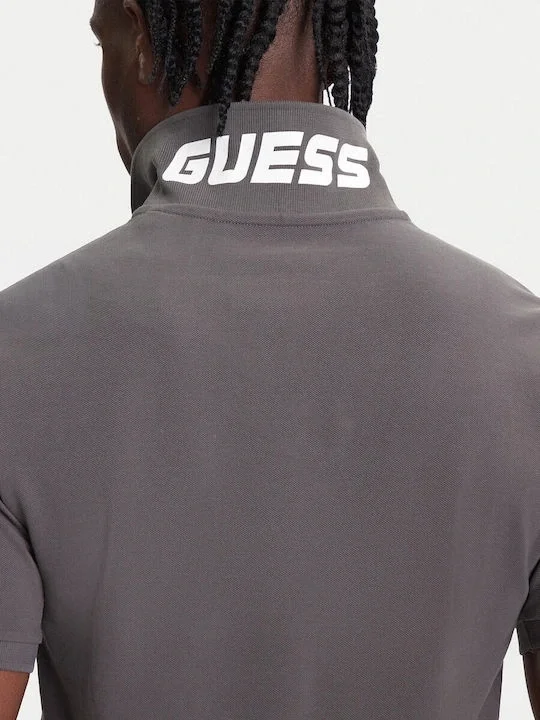 Guess Beppe Erkek Antrasit Aktif Slim Fit Polo T-Shirt Z5YP02K9WF1-G9I4