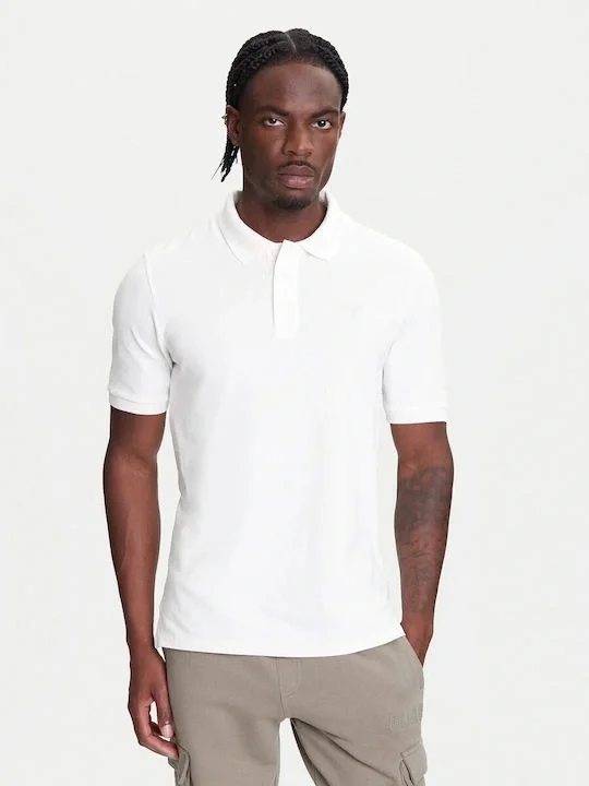 Guess Beppe Erkek Beyaz Aktif Slim Fit Polo T-Shirt Z5YP02K9WF1-G018