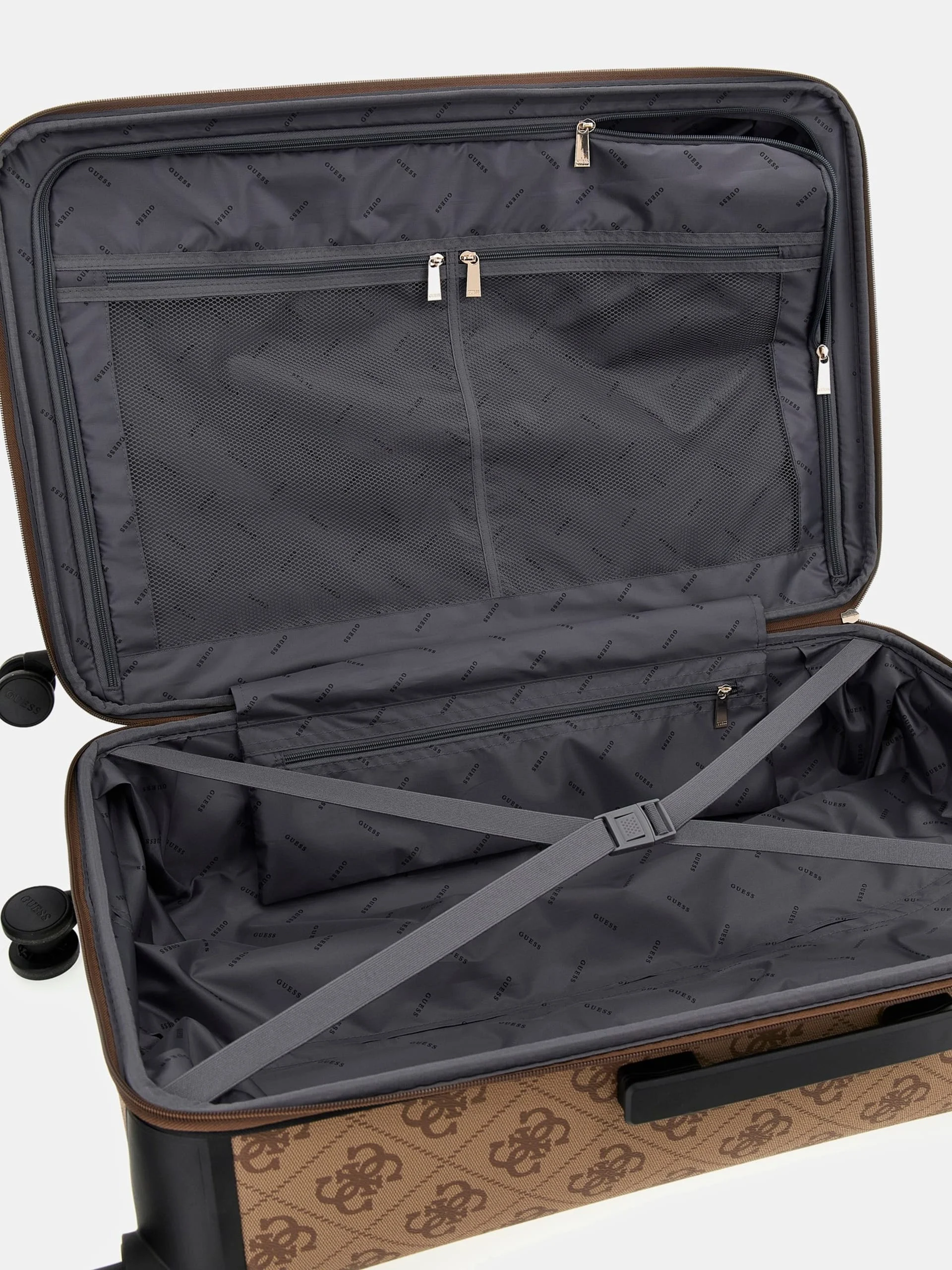 Guess Berta Kadın Kahverengi Büyük Boy Valiz TWOB8688988-LGW