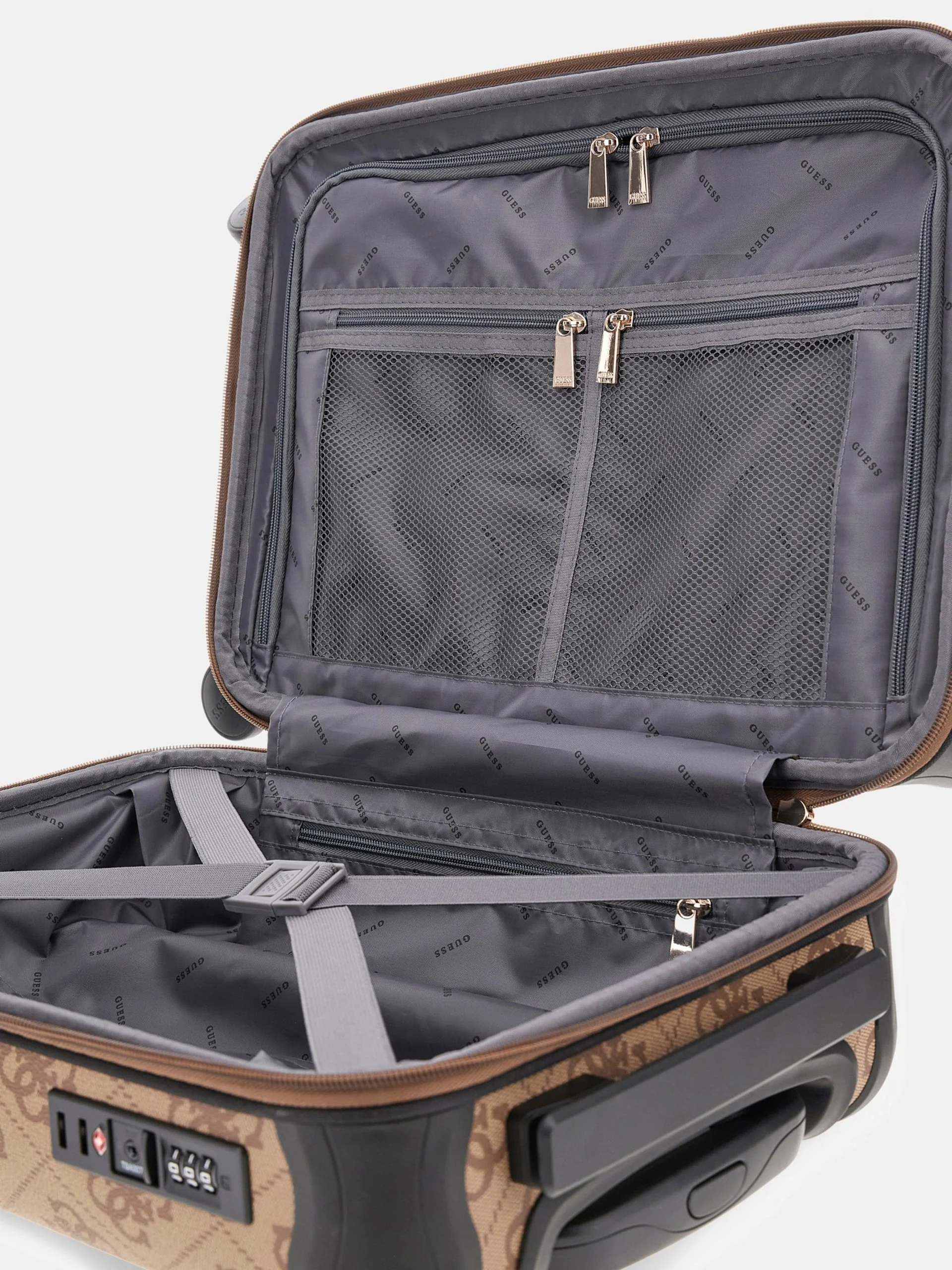 Guess Berta Kadın Kahverengi Kabin Boy Valiz TWOB8688983-LGW