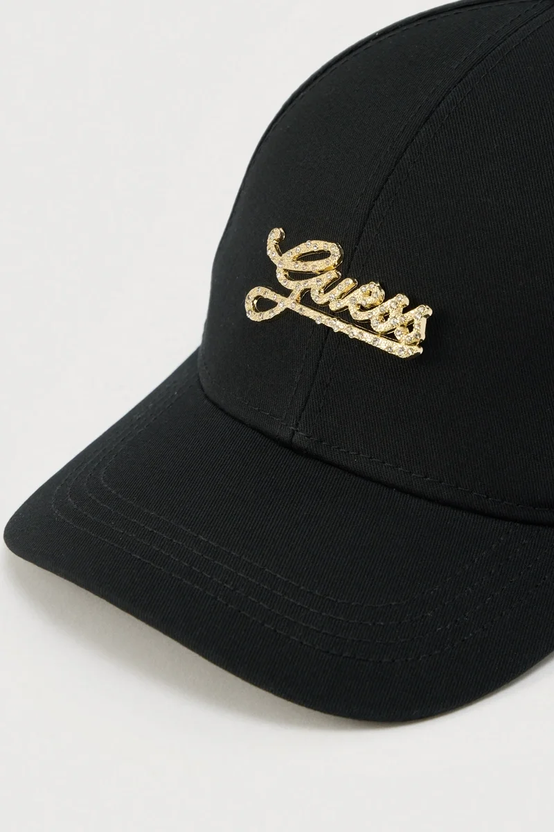 Guess Beyzbol Kadın Siyah Şapka AW5475COT01-BLA