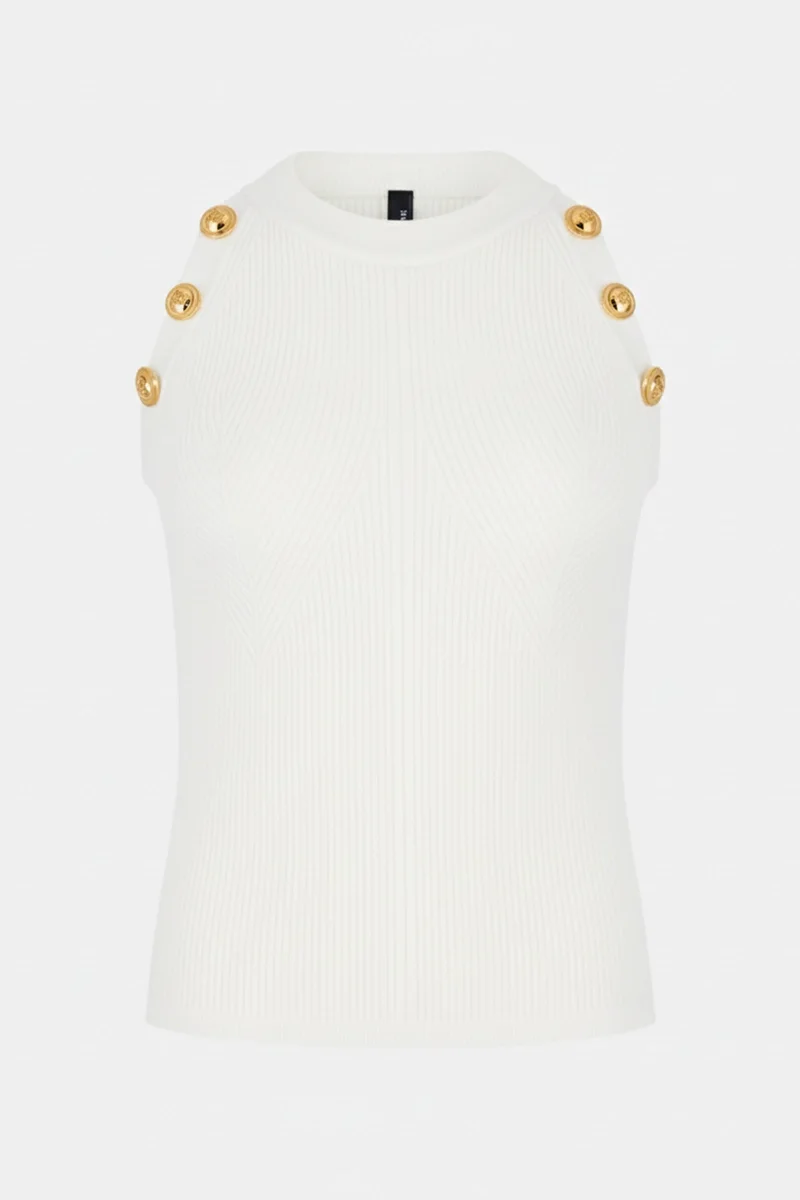 Guess Bice Halter Yaka Kadın Beyaz Bluz 6RGR105613Z-MCDM