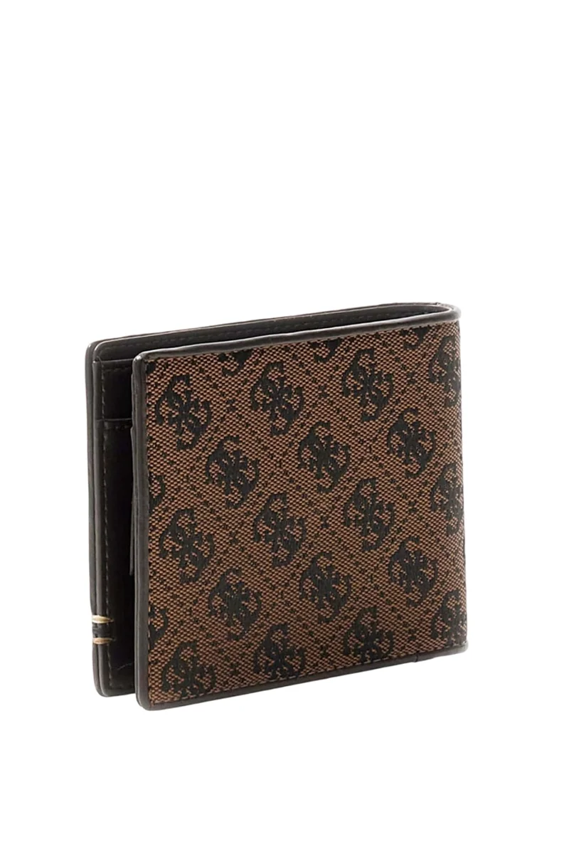 Guess Boston İkiye Katlanır Orta Boy Erkek Kahverengi Cüzdan SMBOLJLEA20-COF