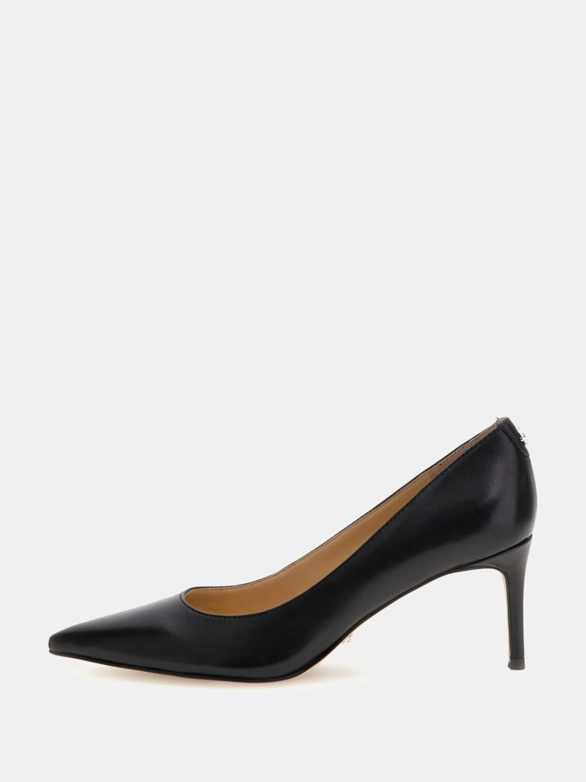 Guess Bravo4 Kadın Siyah Deri Topuklu Ayakkabı FLPBV4LEA08-BLACK