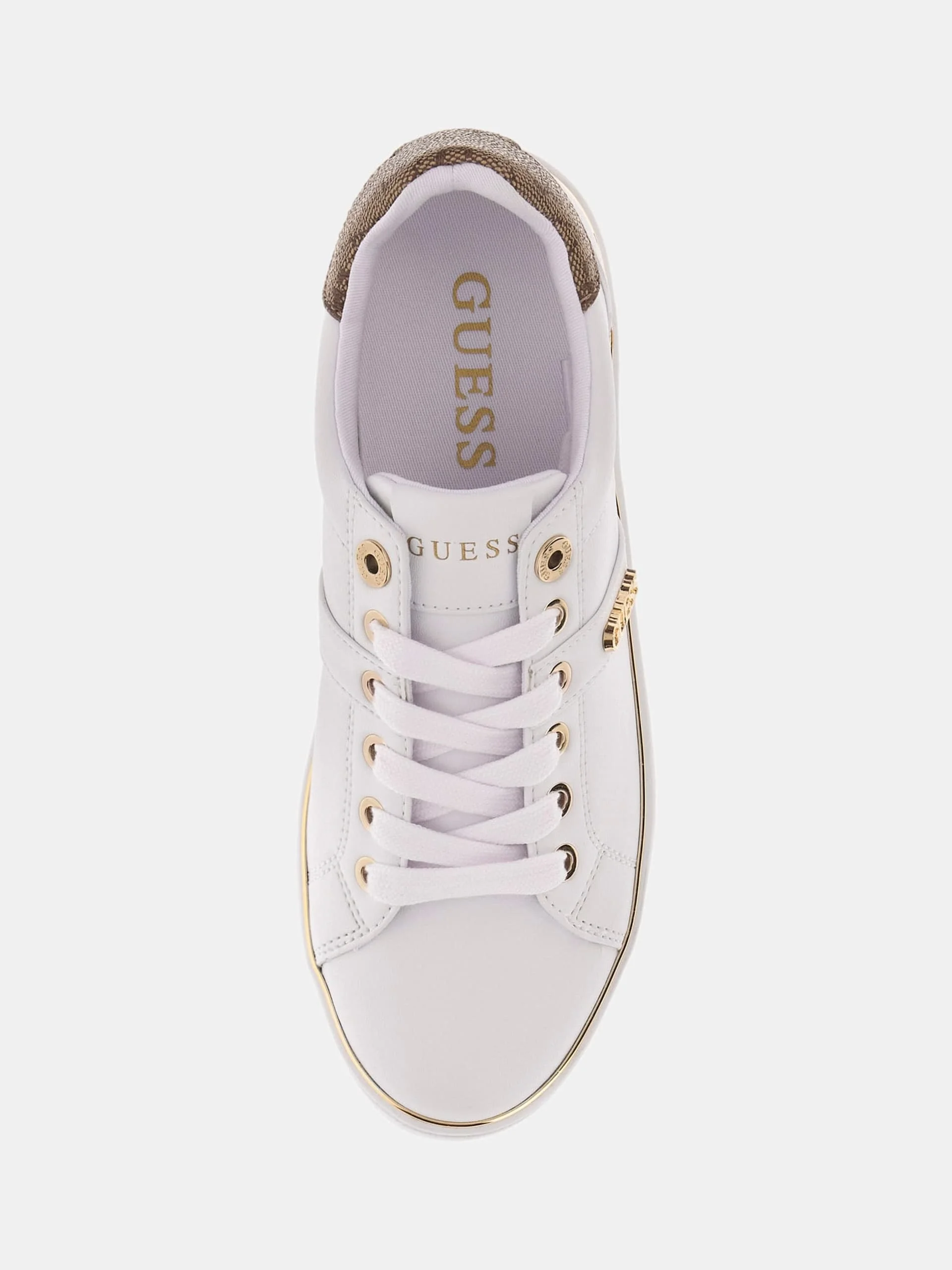 Guess Britz Kadın Beyaz Sneaker FLFBTZELE12-WHITE